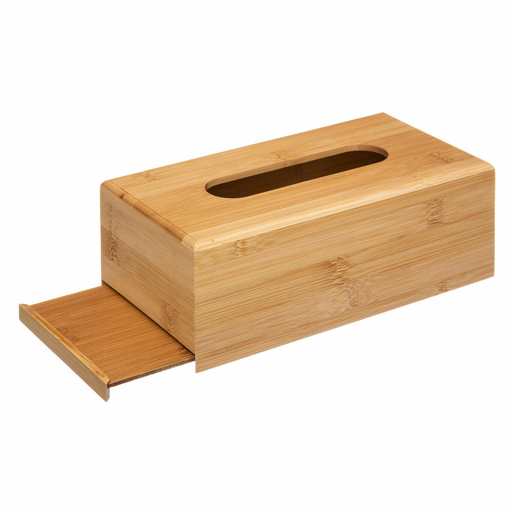 5five Simply Smart tissue dispenser, tissue box, bamboo, MDF, beige, 161047