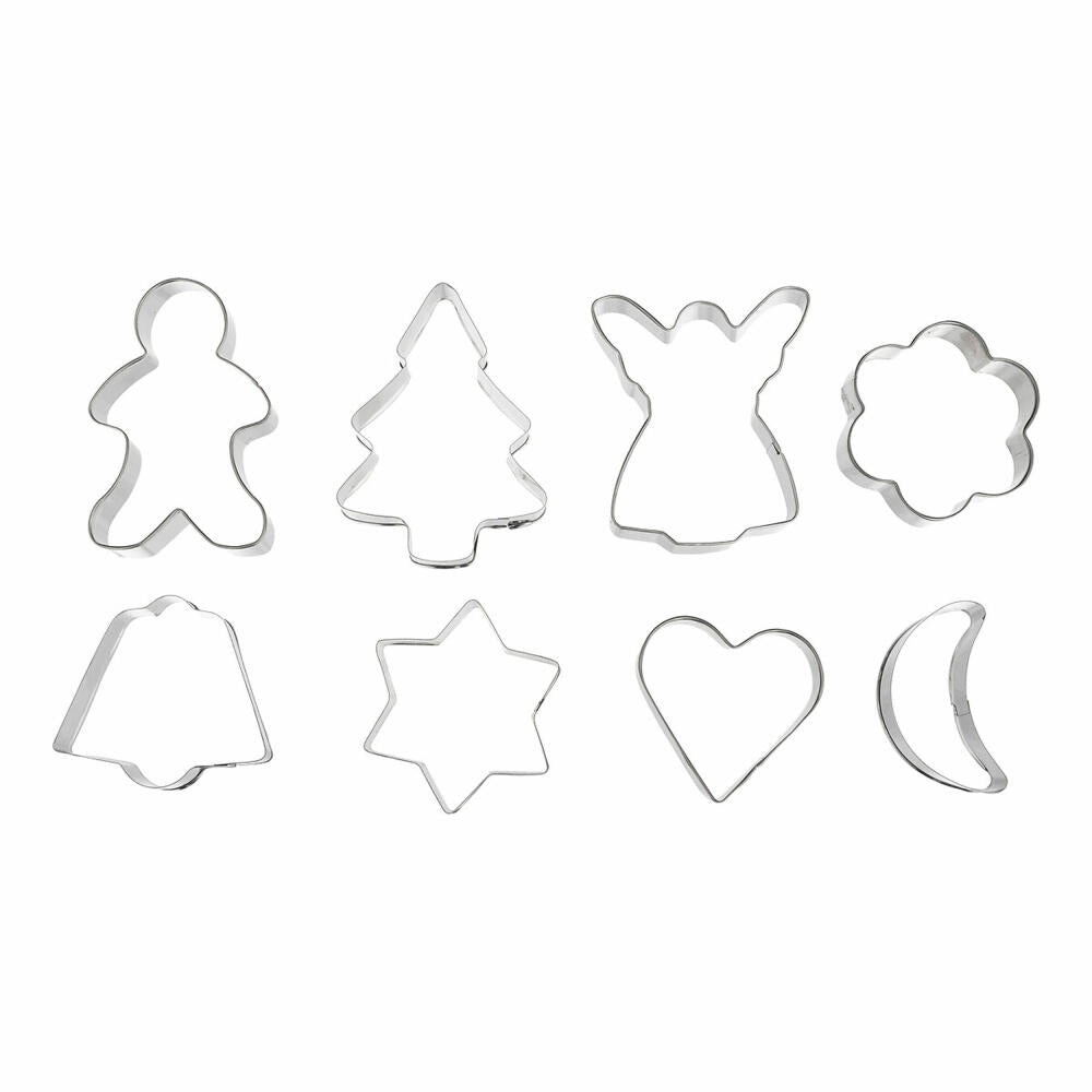 5Five Simply Smart Cookie Jar with 8 Cutters, Biscuit Jar, Metal, 13.5 cm, 136157