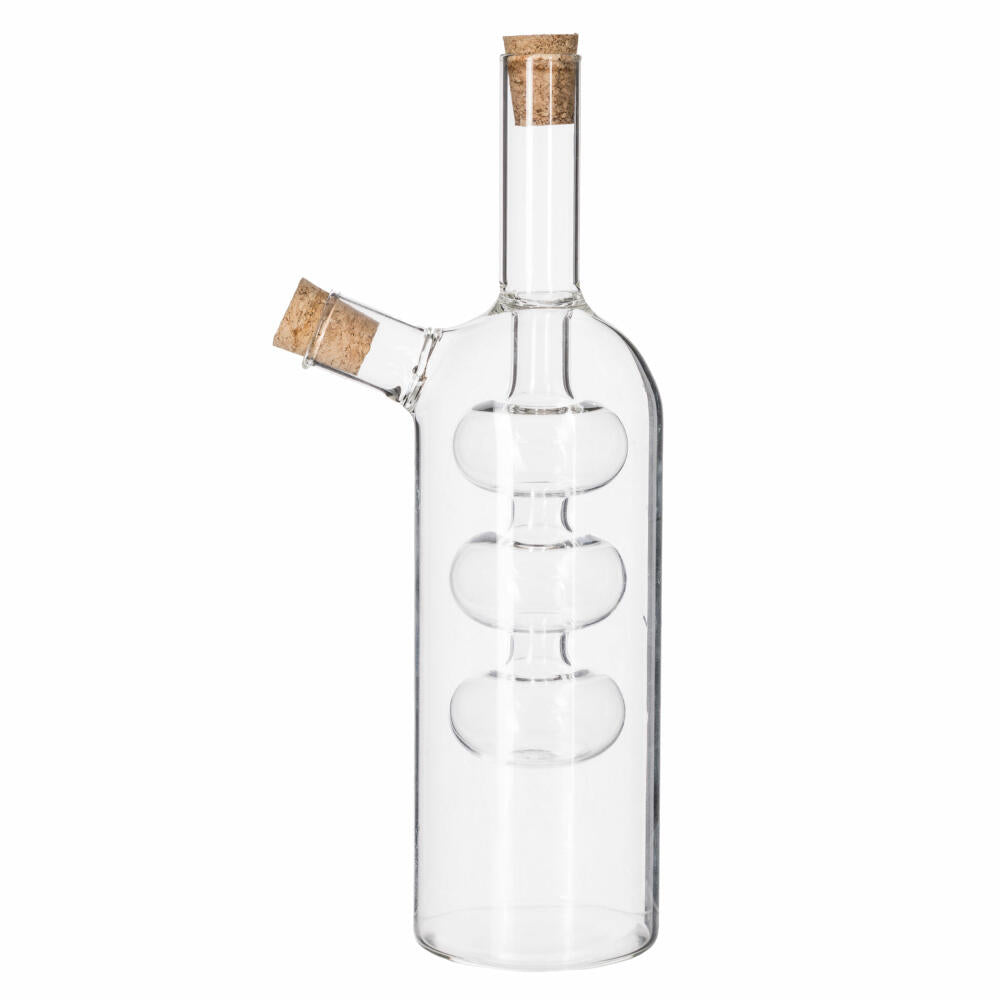 5Five Simply Smart Oil and Vinegar Bottle 2-in-1, Oil Carafe, Vinegar Dispenser, Glass, 0.5 L, 150031
