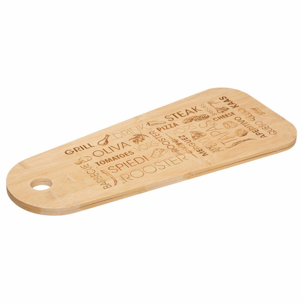 5five Simply Smart Schneide- und Servierbrett Tapas, Bambus, Braun, 45 cm, 134514A