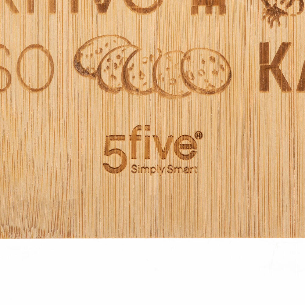 5five Simply Smart Schneide- und Servierbrett Tapas, Bambus, Braun, 45 cm, 134514A
