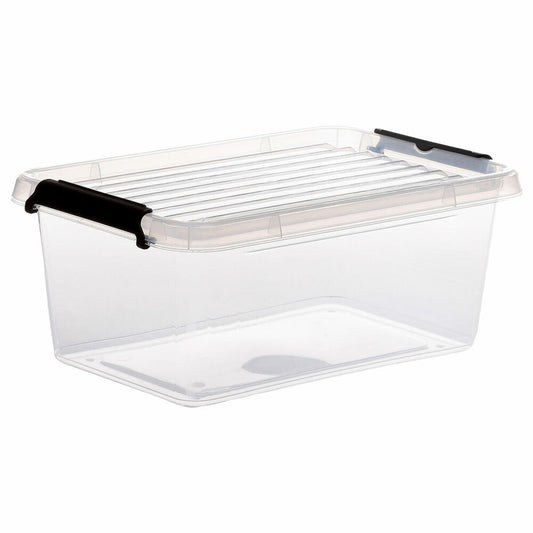 5five Simply Smart Aufbewahrungsbox Clip N Box, Kiste, PP-Kunststoff, Transparent, 4.5 Liter, 138835