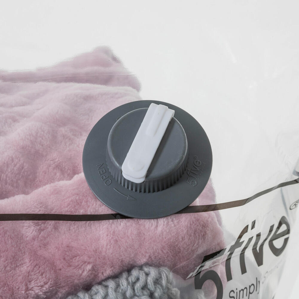 5five Simply Smart Vacuum Storage Bag Air Store, Plastic, Cardboard, Black, 60 x 40 cm, 712800