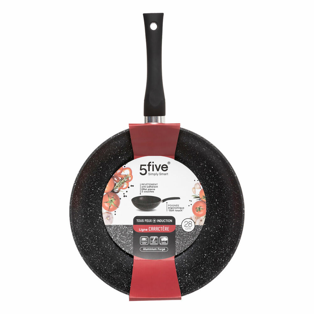 5five Simply Smart wok pan Caractere, wok, aluminum, plastic, black, 28 cm, 120071