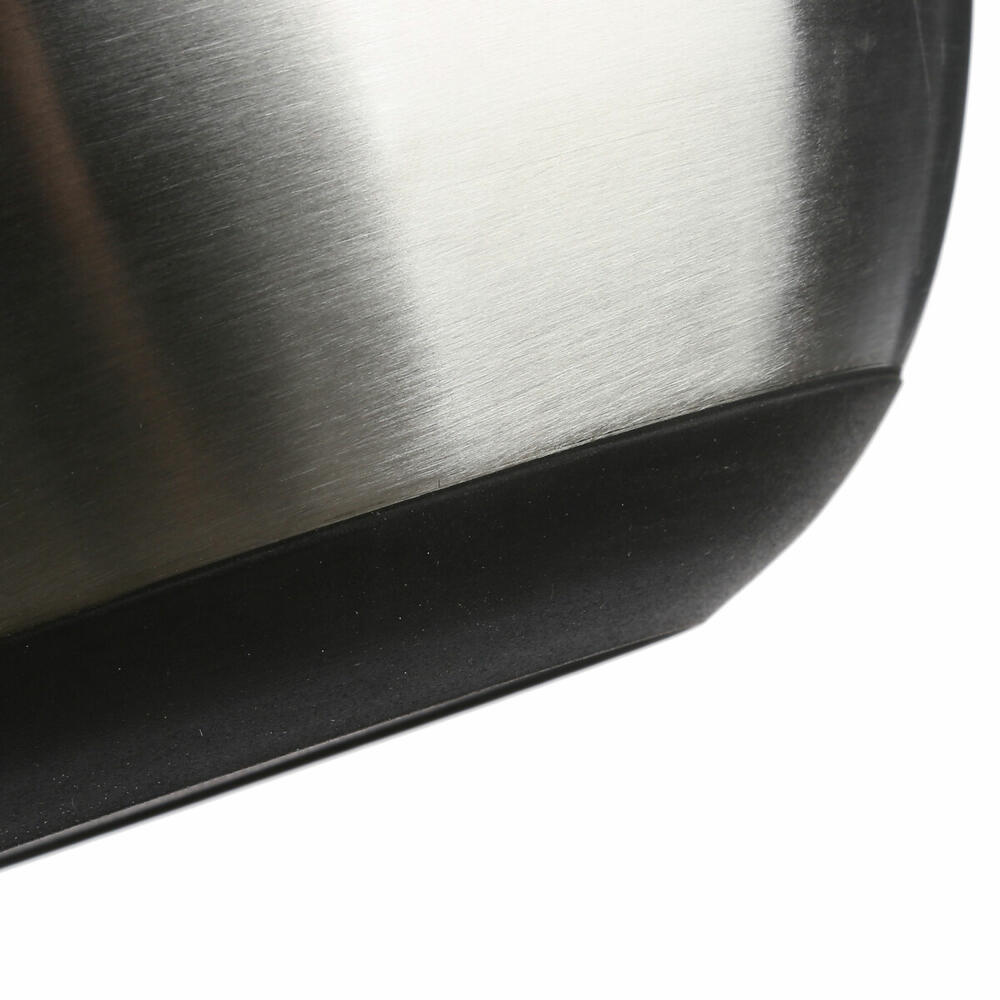 5five Simply Smart salad bowl with rubberized bottom, stainless steel, TPR, black, 4.5 liters, 124603