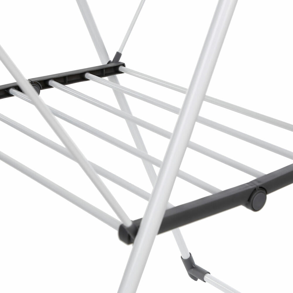5five Simply Smart Folding Clothes Rack Sinai Bridge, Steel, PP Plastic, White, 16 Meters, 117348