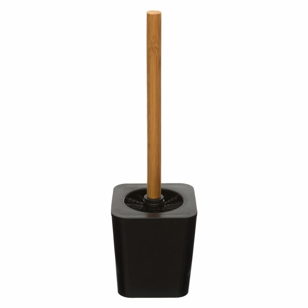 5five Simply Smart WC-Bürste Natureo, Kunststoff, Bambus, Schwarz, 38 cm, 140750N