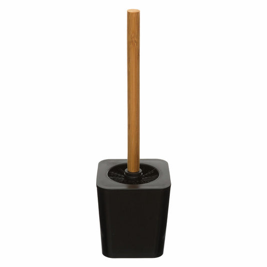 5five Simply Smart WC brush Natureo, plastic, bamboo, black, 38 cm, 140750N