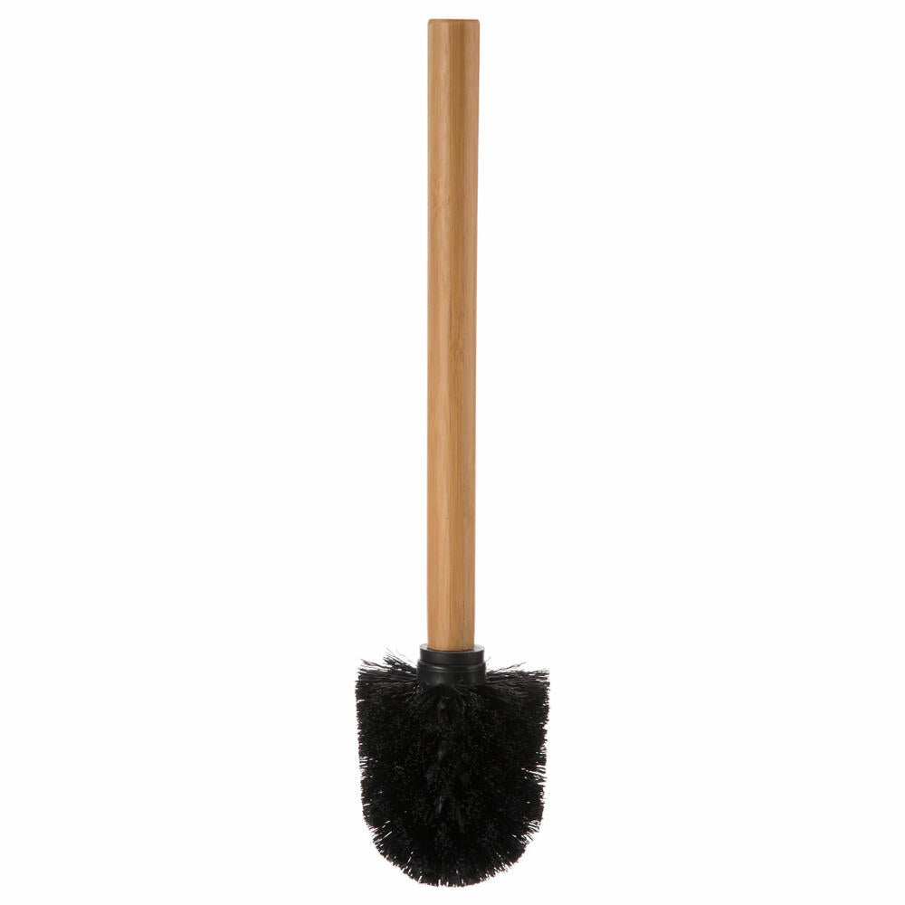 5five Simply Smart WC-Bürste Natureo, Kunststoff, Bambus, Schwarz, 38 cm, 140750N