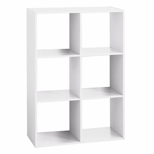 5five Simply Smart Regal Mix N Modul 2x3, Holzspahn, Weiß, 100.5 x 67.5 cm, 138909C
