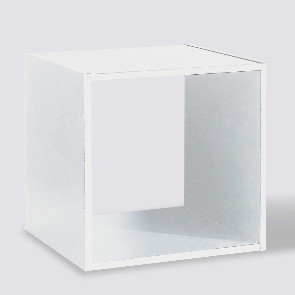 5five Simply Smart Regalfach Mix N Modul 1x1, Holzspahn, Weiß, 34.5 x 34.5 cm, 138966C