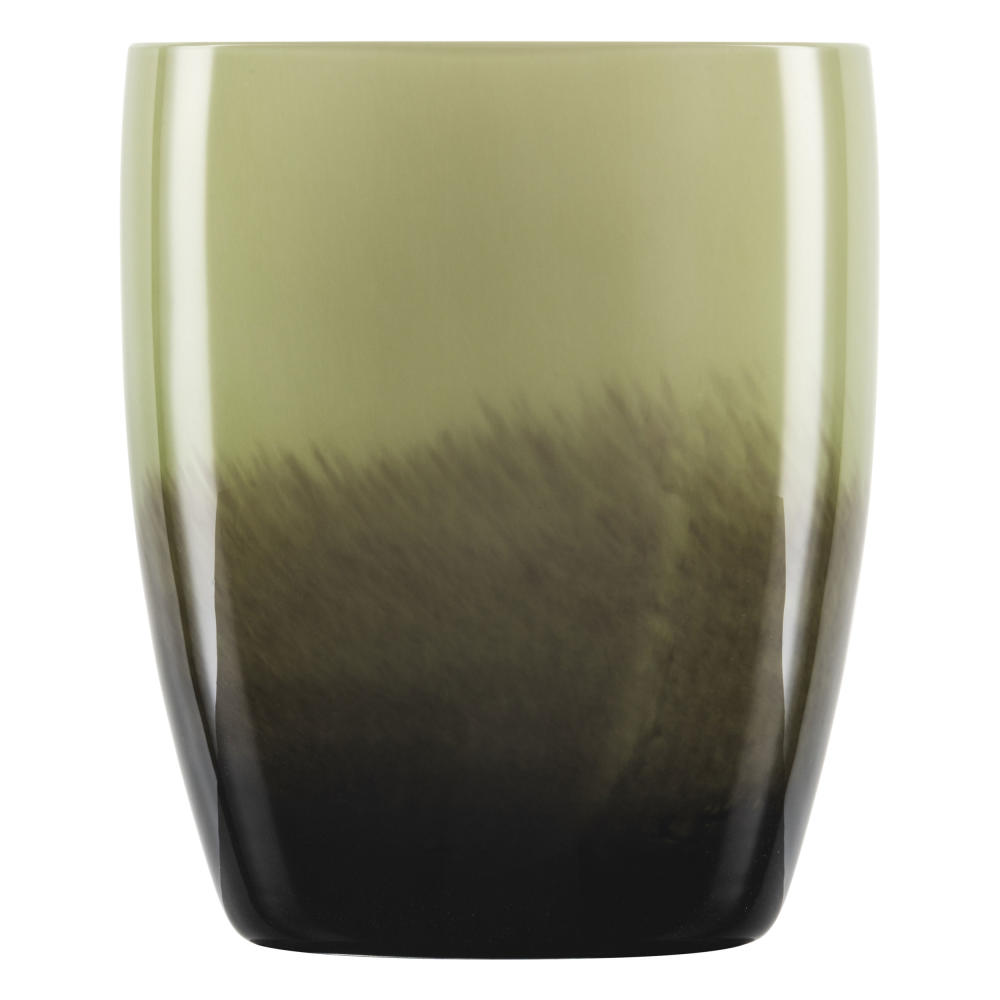Zwiesel Glas Handmade Vase small Olive Shadow, decorative vase, flower vase, 14 cm, 121580