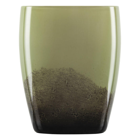 Zwiesel Glas Handmade Vase medium Olive Shadow, decorative vase, flower vase, 20 cm, 121581