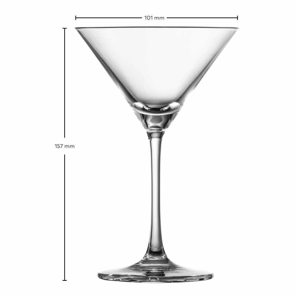 Zwiesel Glas Martiniglas Echo 4er Set, Kristallglas, Transparent, 166 ml, 123383