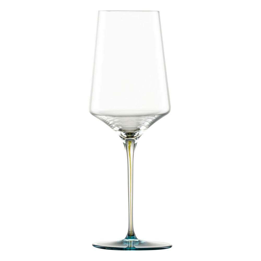 Zwiesel Glas Handmade Red Wine Glass Ink, Crystal Glass, Emerald Green, 638 ml, 123410