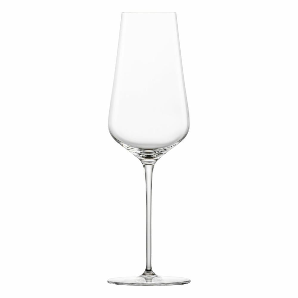 Zwiesel Glas Hybrid Champagne Glass Duo Set of 2 with Effervescence Point, Crystal Glass, Transparent, 378 ml, 123474