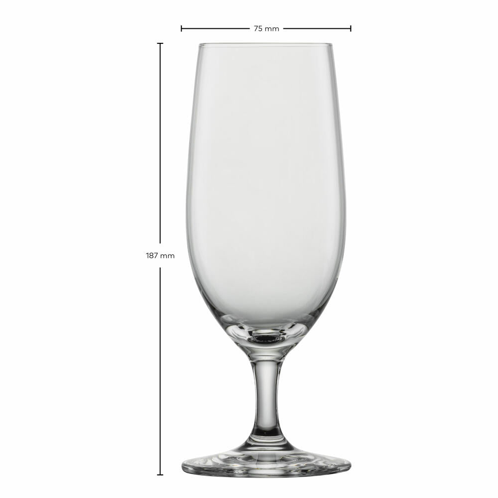 Schott Zwiesel Beer Tulip Beer Basic Set of 4, Crystal Glass, Transparent, 380 ml, 123659