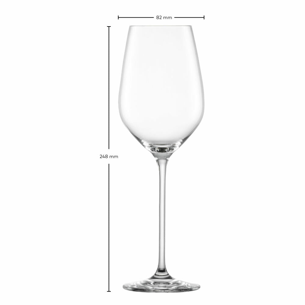 Schott Zwiesel Weißweinglas Fortissimo 4er Set, Kristallglas, Transparent, 420 ml, 123684