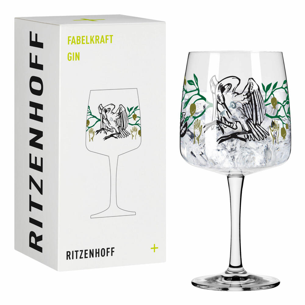 Ritzenhoff Gin-Becher Fabelkraft Gin 003, Gin Glas, Karin Rytter, Kristallglas, 700 ml, 3458003