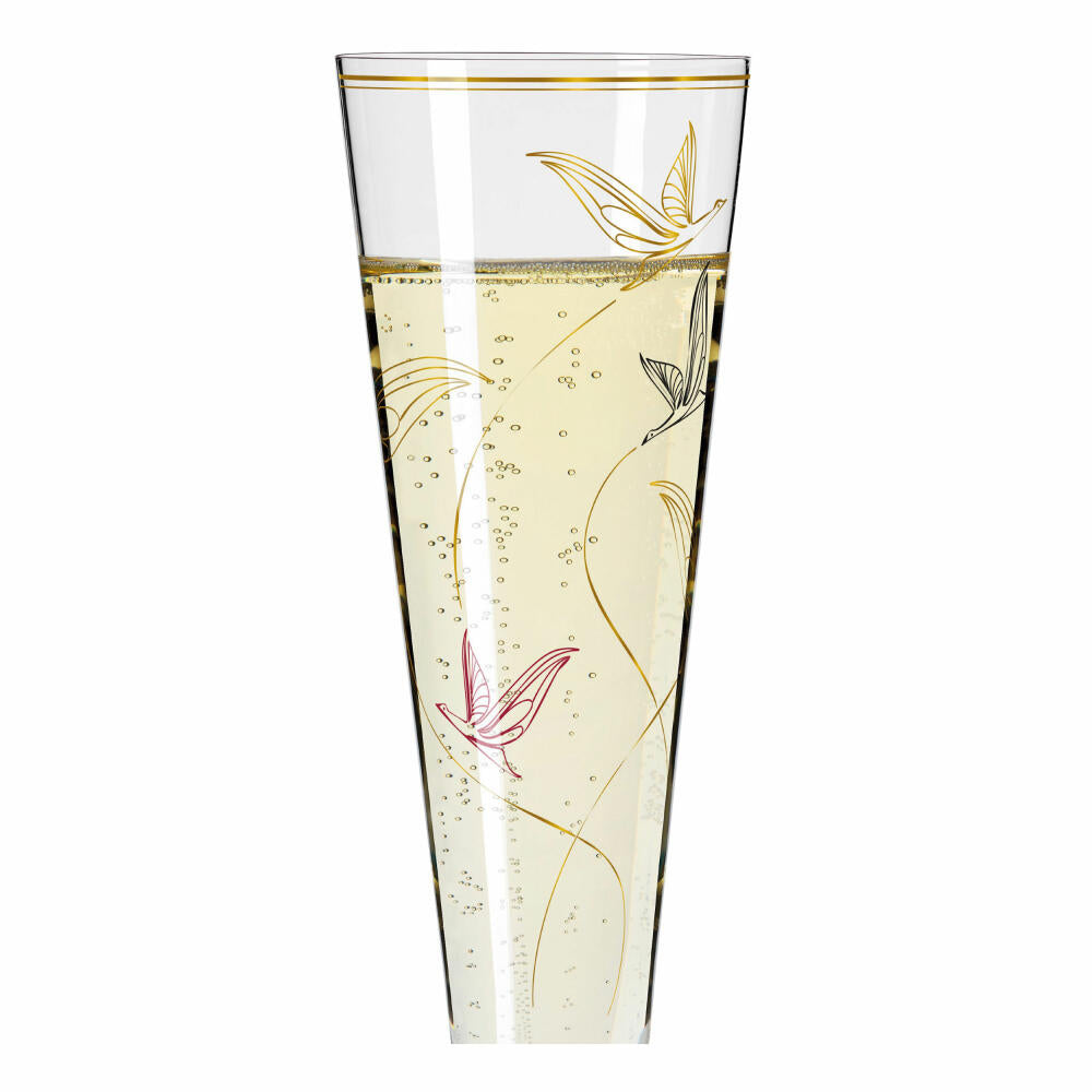 Ritzenhoff champagne glass Goldnacht Champagne 017, Concetta Lorenzo, crystal glass, 205 ml, 1071017