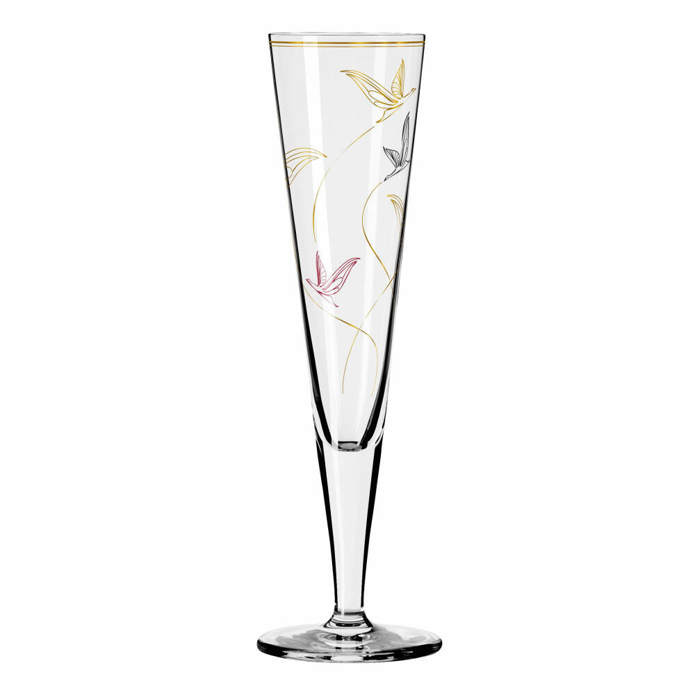 Ritzenhoff champagne glass Goldnacht Champagne 017, Concetta Lorenzo, crystal glass, 205 ml, 1071017