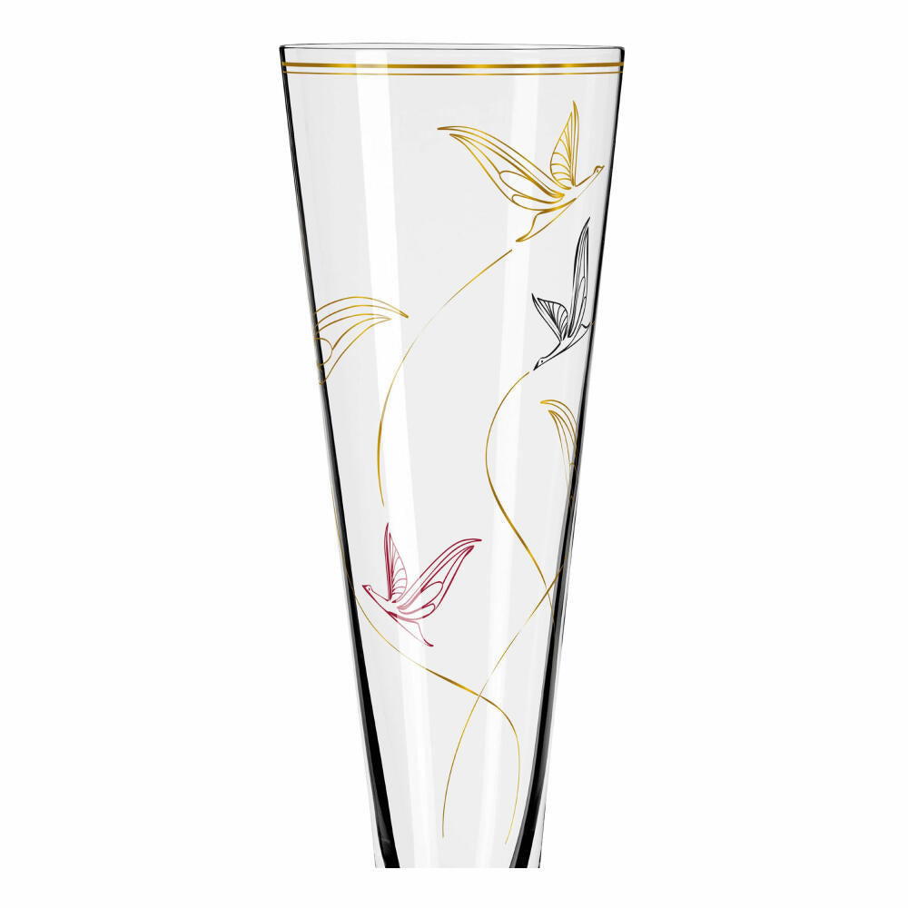 Ritzenhoff champagne glass Goldnacht Champagne 017, Concetta Lorenzo, crystal glass, 205 ml, 1071017
