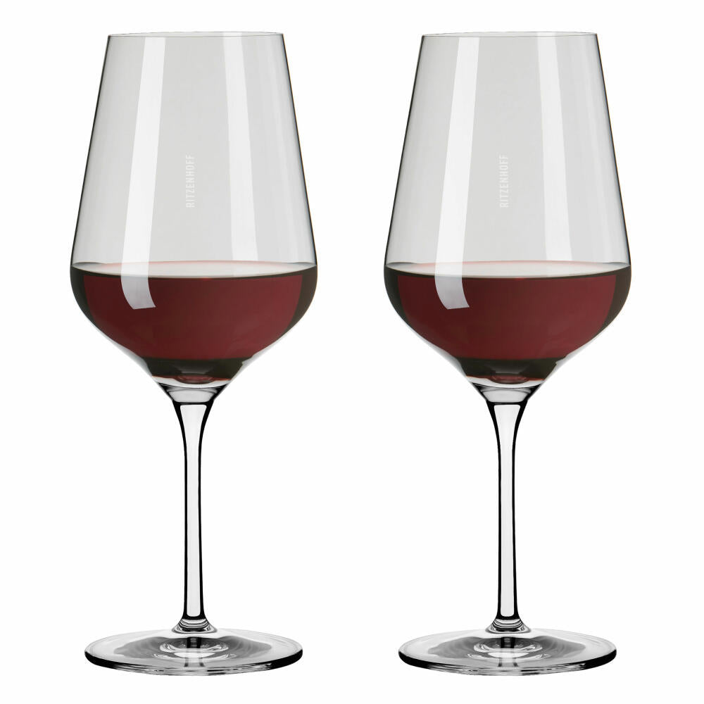 Ritzenhoff wine glasses Fjordlicht red wine set of 2 002, red wine glass, Ritzenhoff inhouse, crystal glass, 570 ml, 3631002