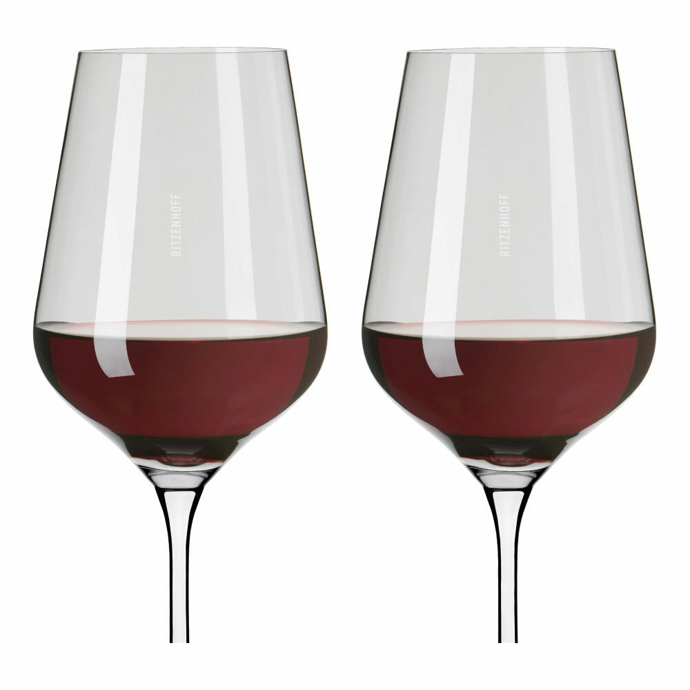Ritzenhoff wine glasses Fjordlicht red wine set of 2 002, red wine glass, Ritzenhoff inhouse, crystal glass, 570 ml, 3631002