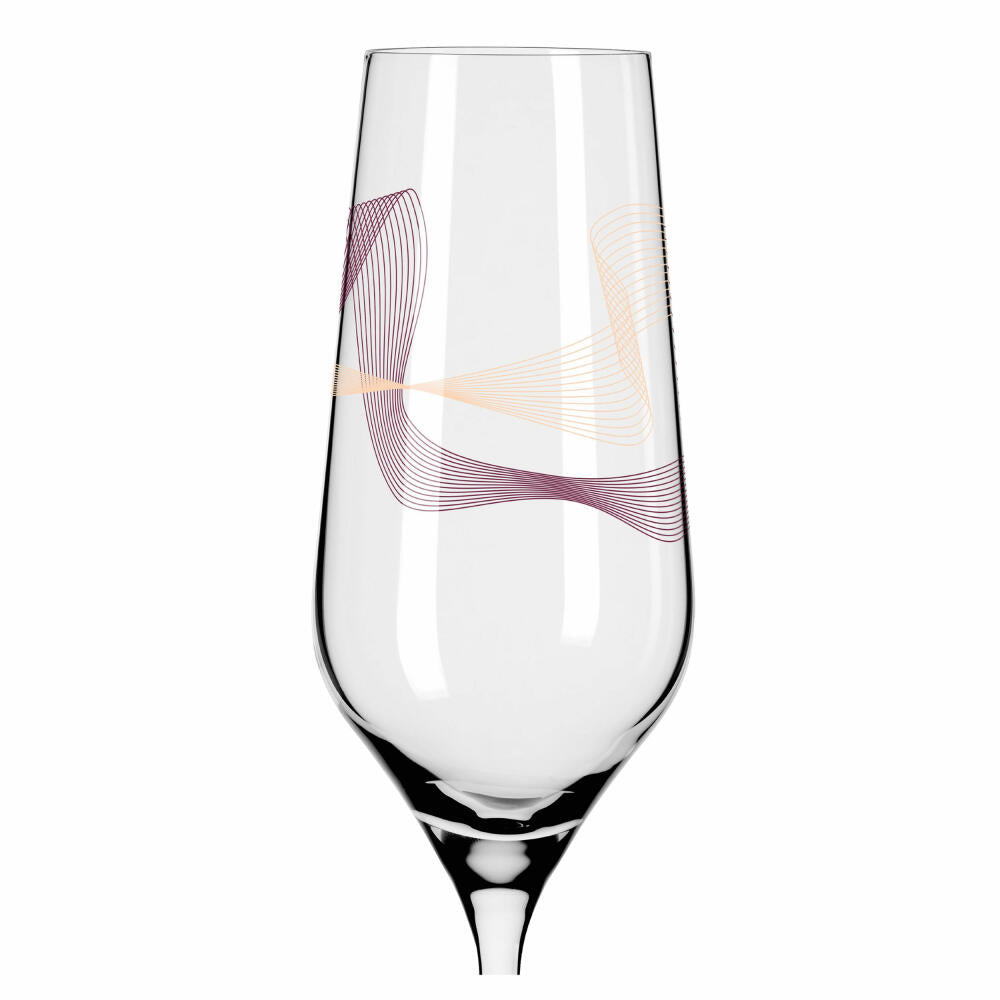 Ritzenhoff champagne glass Kristallwind Champagne set of 2 001, champagne glass, Romi Bohnenberg, crystal glass, 250 ml, 3711001