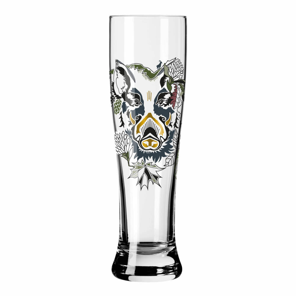Ritzenhoff Weizenbiergläser Brauchzeit Weizen 2er-Set 004, Weizenglas, Petra Mohr, Glas, 646 ml, 3481004
