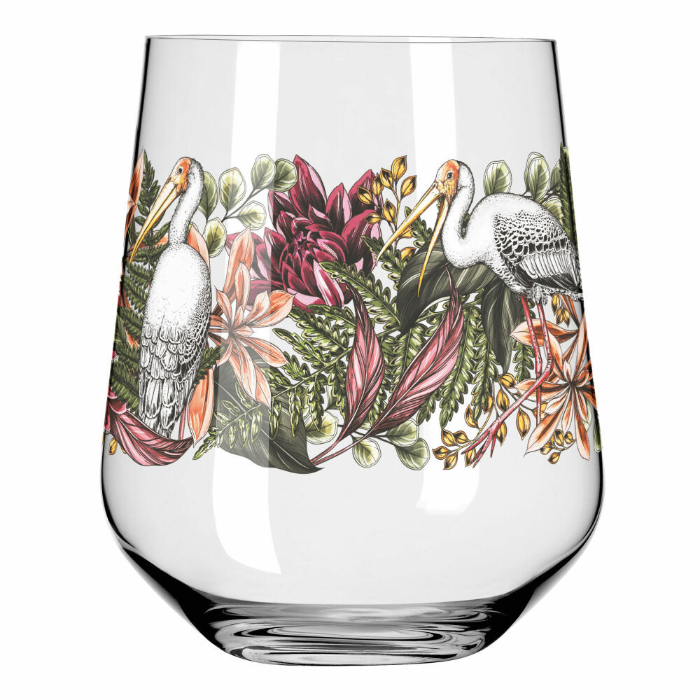 Ritzenhoff Gin-Tumbler Schattenfauna 2er-Set 001, Gin-Becher, Maggie Enterrios, Kristallglas, 710 ml, 3701001