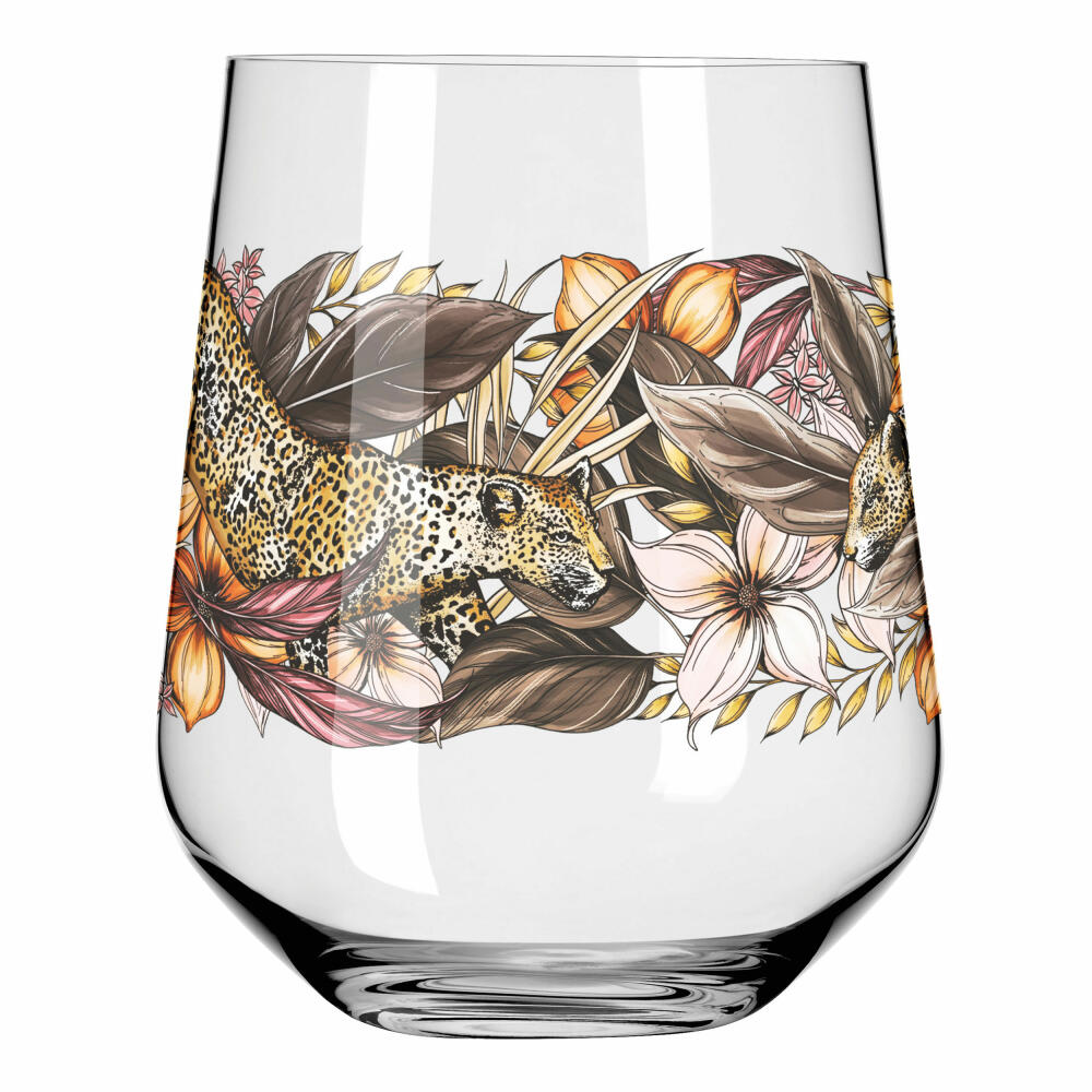 Ritzenhoff Gin-Tumbler Schattenfauna 2er-Set 002, Gin-Becher, Maggie Enterrios, Kristallglas, 710 ml, 3701002