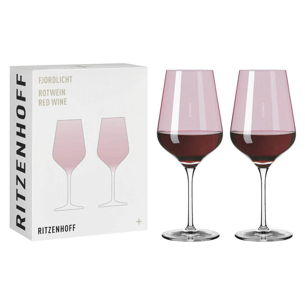 Ritzenhoff Rotweinglas-Set Fjordlicht 03, 2-teilig, Kristallglas, 570 ml, 3631003