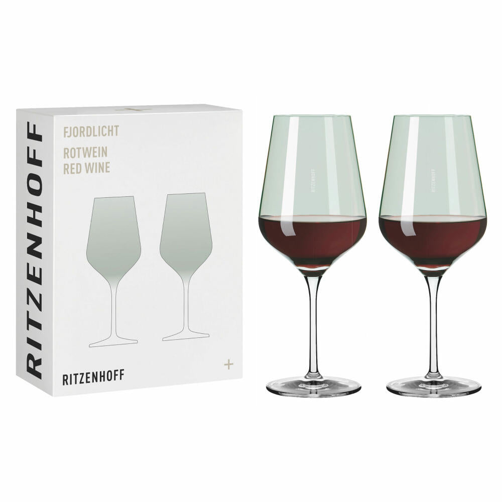 Ritzenhoff Rotweinglas-Set Fjordlicht 04, 2-teilig, Kristallglas, 570 ml, 3631004