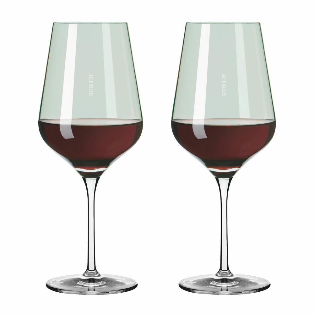 Ritzenhoff Rotweinglas-Set Fjordlicht 04, 2-teilig, Kristallglas, 570 ml, 3631004