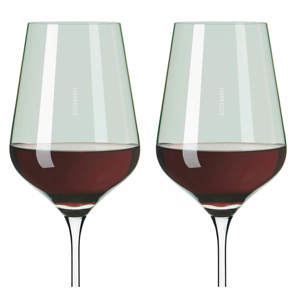 Ritzenhoff Rotweinglas-Set Fjordlicht 04, 2-teilig, Kristallglas, 570 ml, 3631004