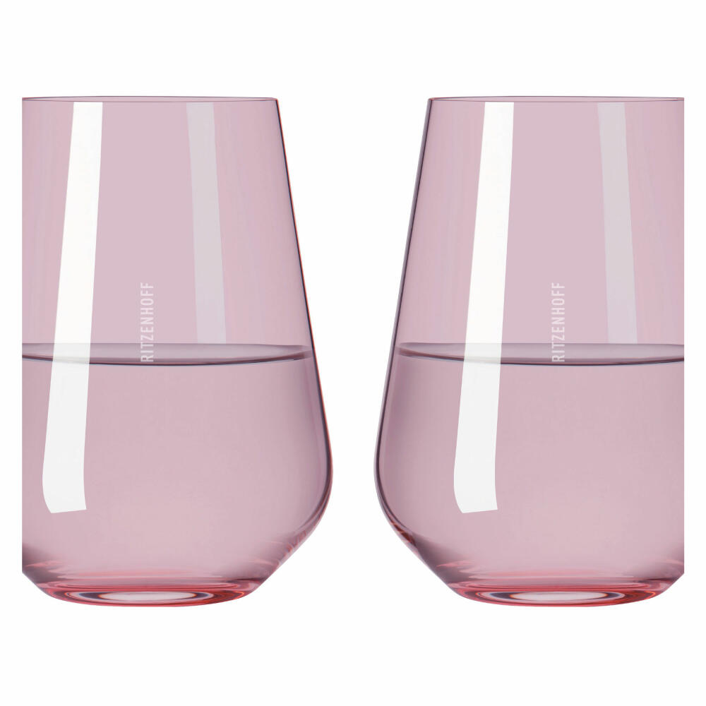 Ritzenhoff water glass set Fjordlicht 03, 2-piece, crystal glass, 540 ml, 3651003