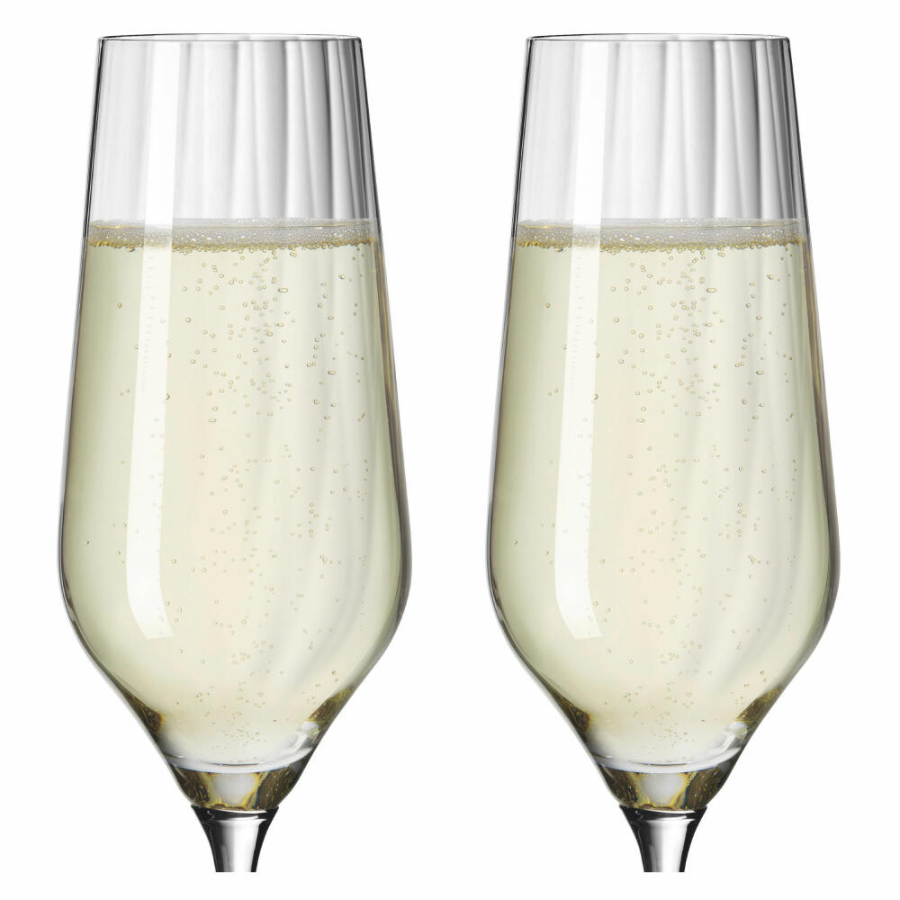 Ritzenhoff Champusglas 2er-Set Sternschliff 002, Kristallglas, 250 ml, 3751001