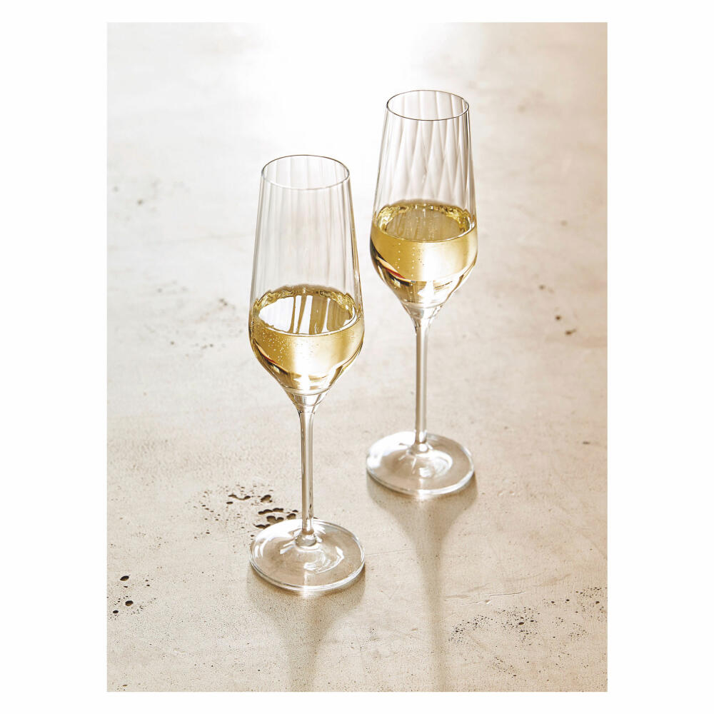Ritzenhoff Champusglas 2er-Set Sternschliff 002, Kristallglas, 250 ml, 3751001
