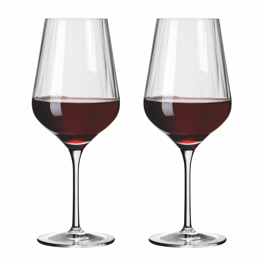 Ritzenhoff red wine glass set of 2 star cut 002, crystal glass, 570 ml, 3661002
