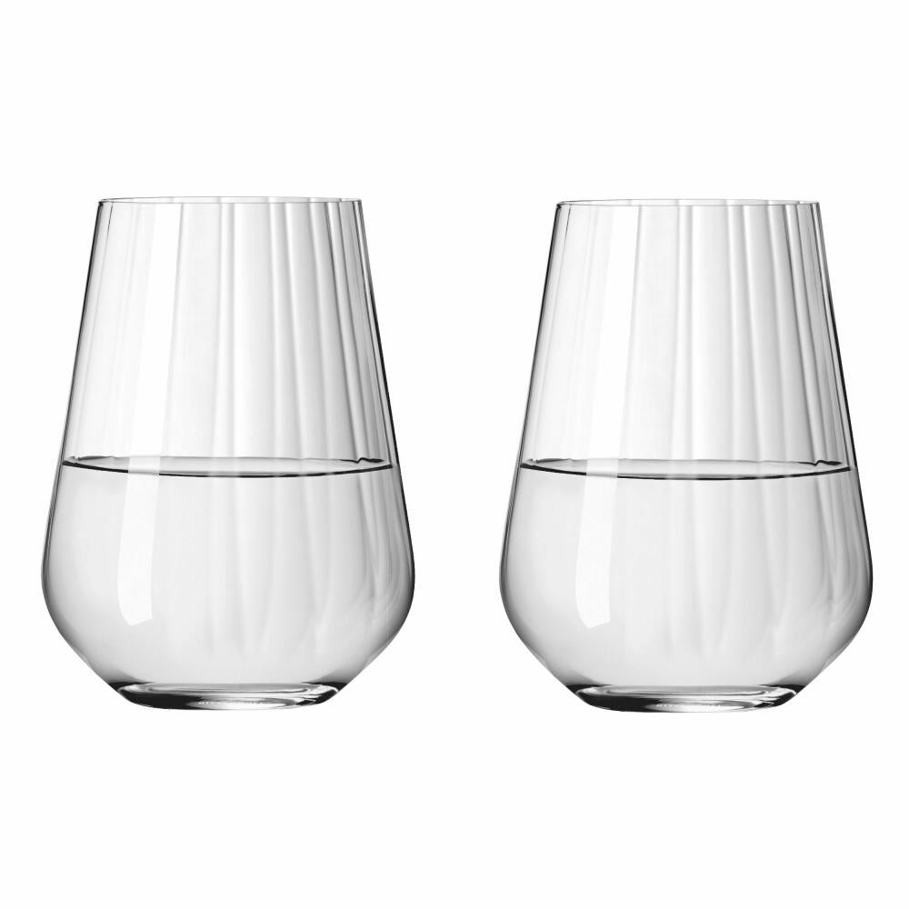 Ritzenhoff Wasserglas 2er-Set Sternschliff 002, Kristallglas, 540 ml, 3681002