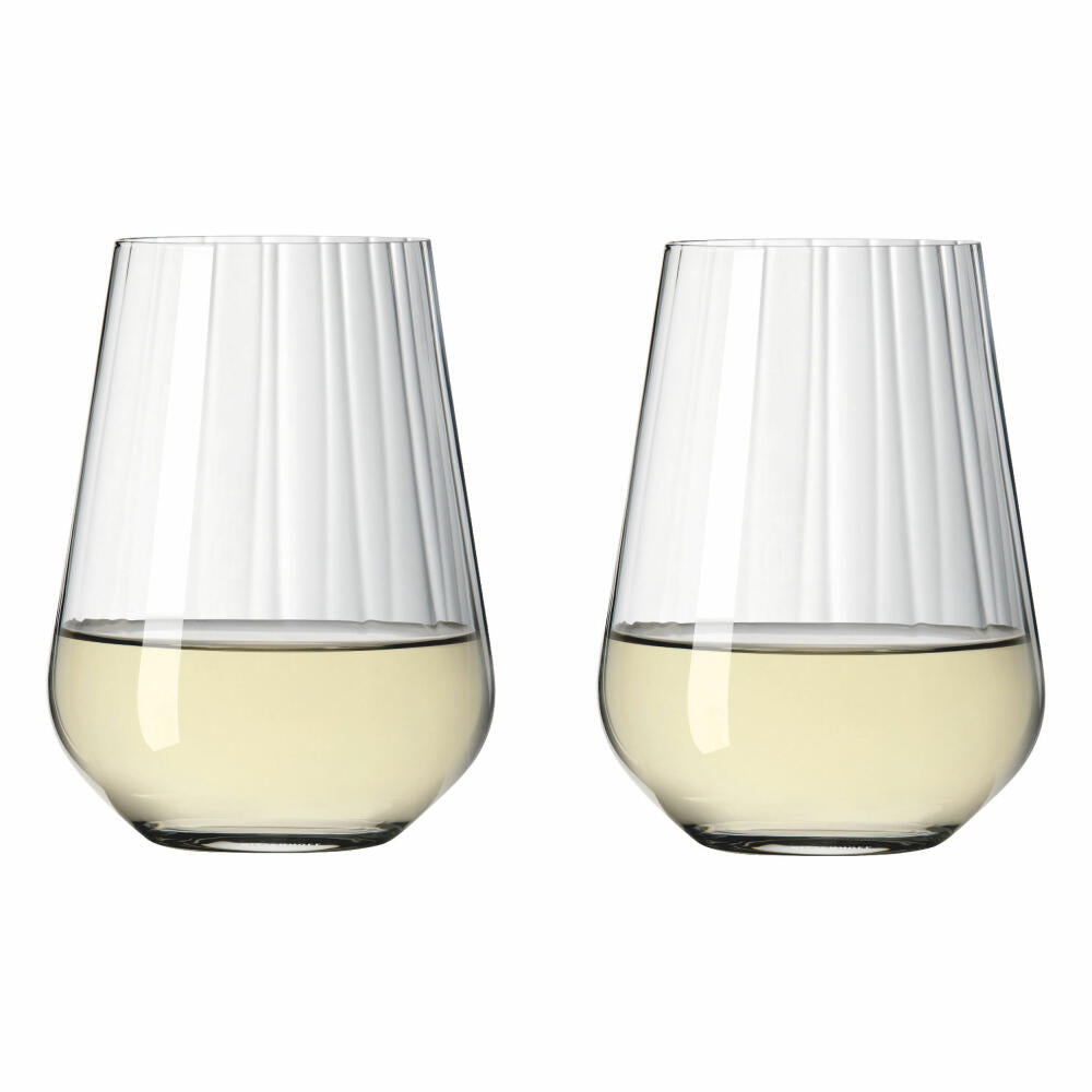 Ritzenhoff Wasserglas 2er-Set Sternschliff 002, Kristallglas, 540 ml, 3681002
