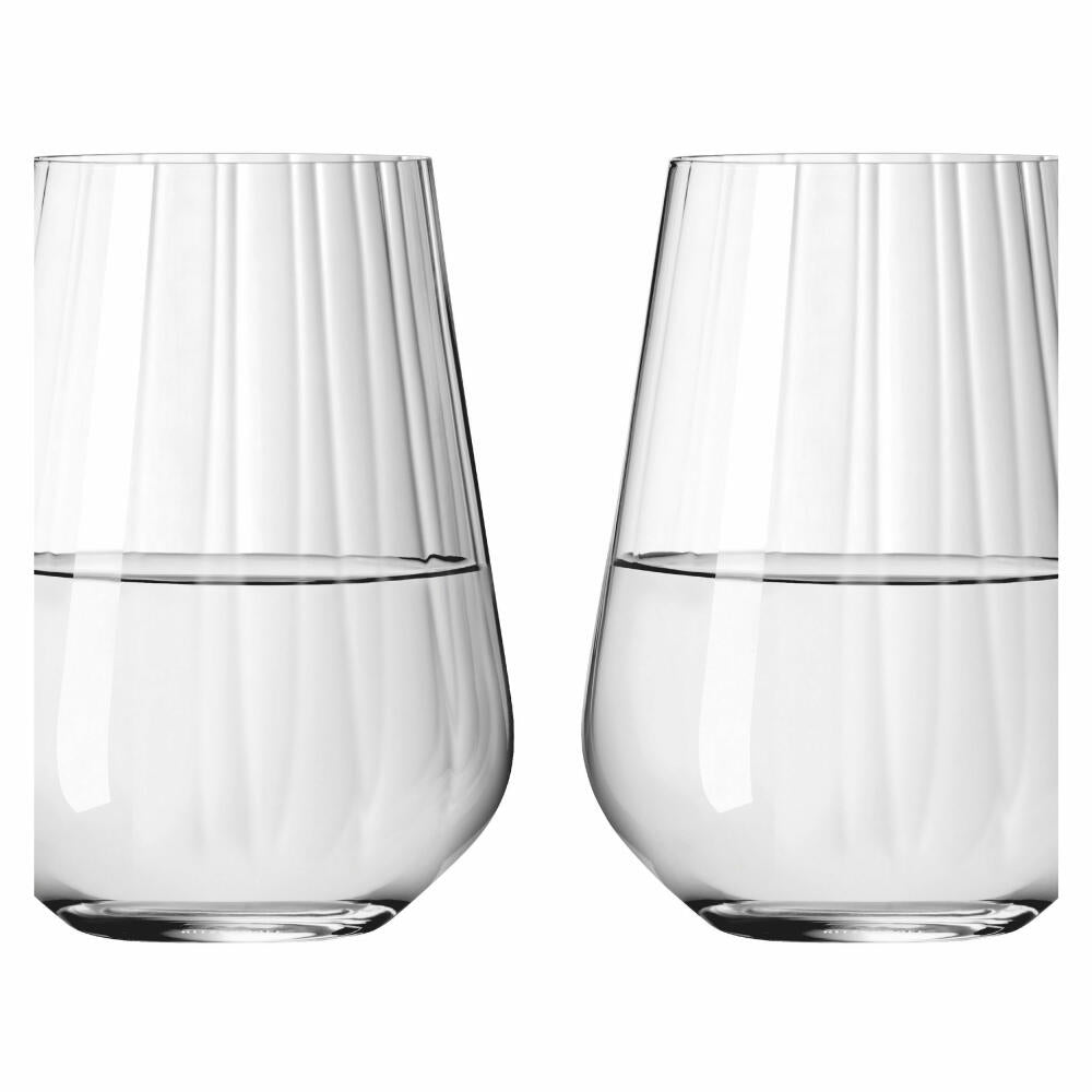 Ritzenhoff Wasserglas 2er-Set Sternschliff 002, Kristallglas, 540 ml, 3681002