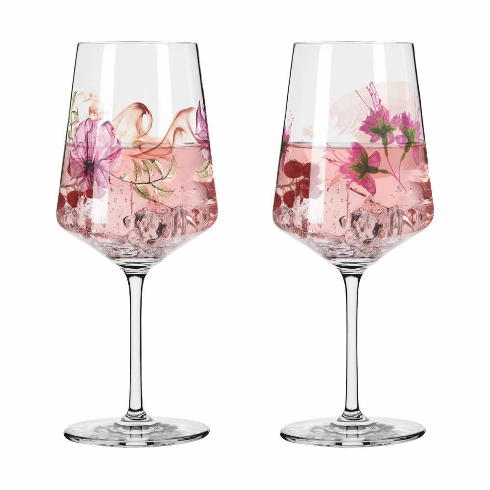 Ritzenhoff Aperitifglas 2er-Set Sommersonett 004, Doro von Rüden, Sonja Eikler, Kristallglas, 544 ml, 3461004