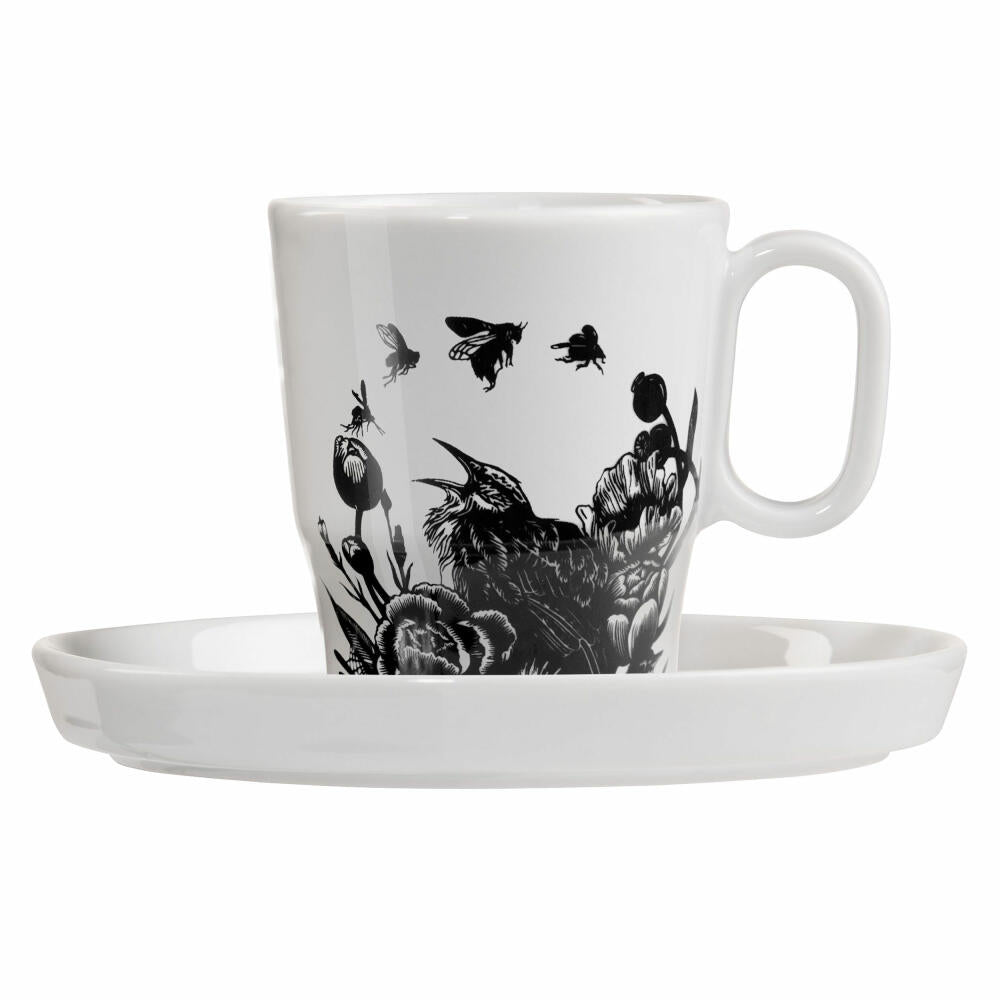 Ritzenhoff espresso cup with saucer enjoyment class 001, Karin Rytter, porcelain, 97 ml, 3721001