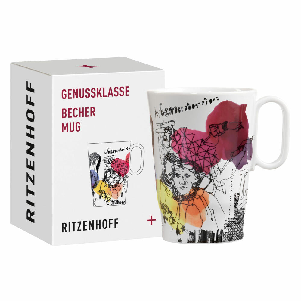 Ritzenhoff coffee cup Genussklasse 004, Lenka Kühnertová, porcelain, 335 ml, 3731004