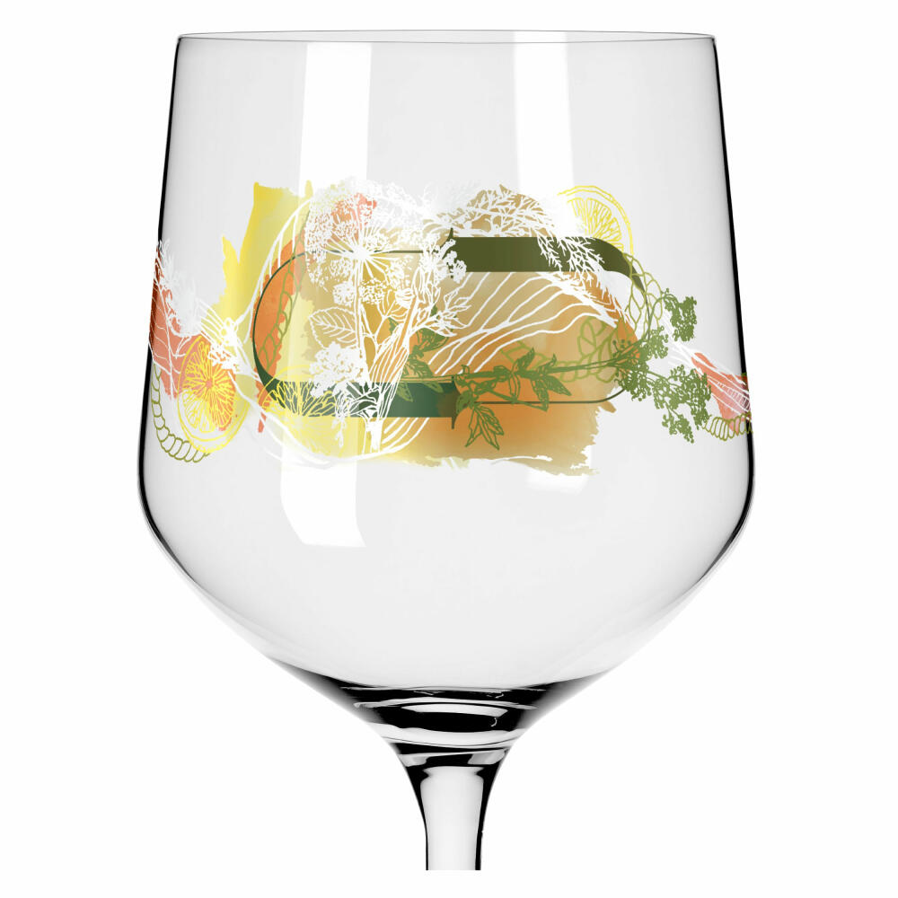 Ritzenhoff Gin-Stielglas 2er-Set Botanic Lights 001, Heike Zuschke, Kristallglas, 720 ml, 3791001