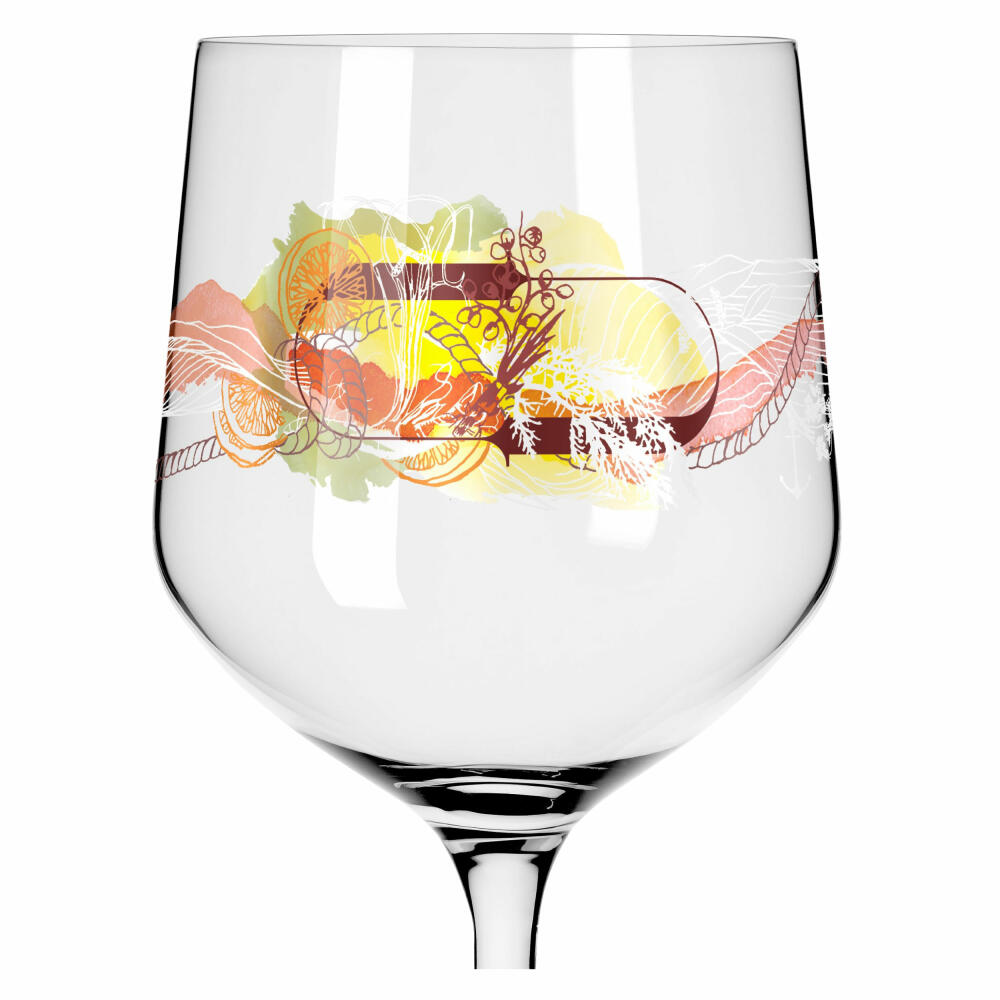 Ritzenhoff Gin-Stielglas 2er-Set Botanic Lights 001, Heike Zuschke, Kristallglas, 720 ml, 3791001