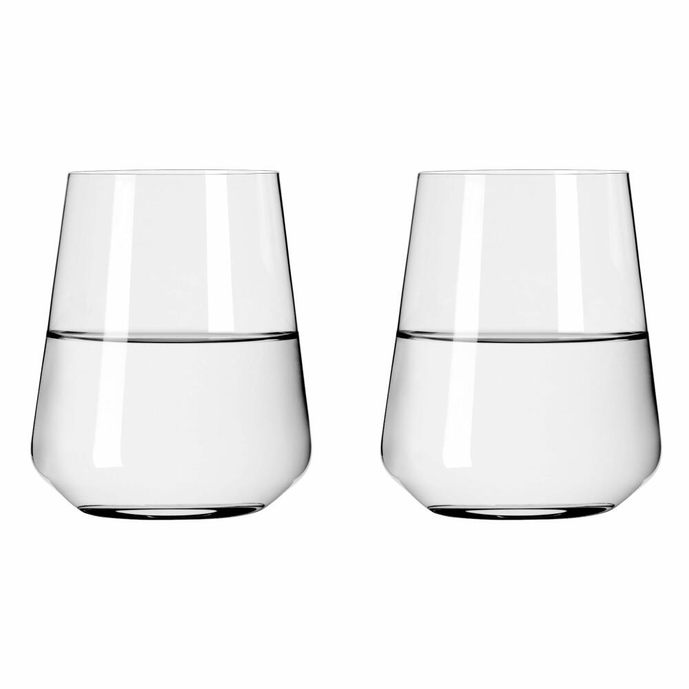 Ritzenhoff Wasserglas 2er-Set Lichtweiss Julie 001, Nadine Niggemeier, Kristallglas, 510 ml, 6111007