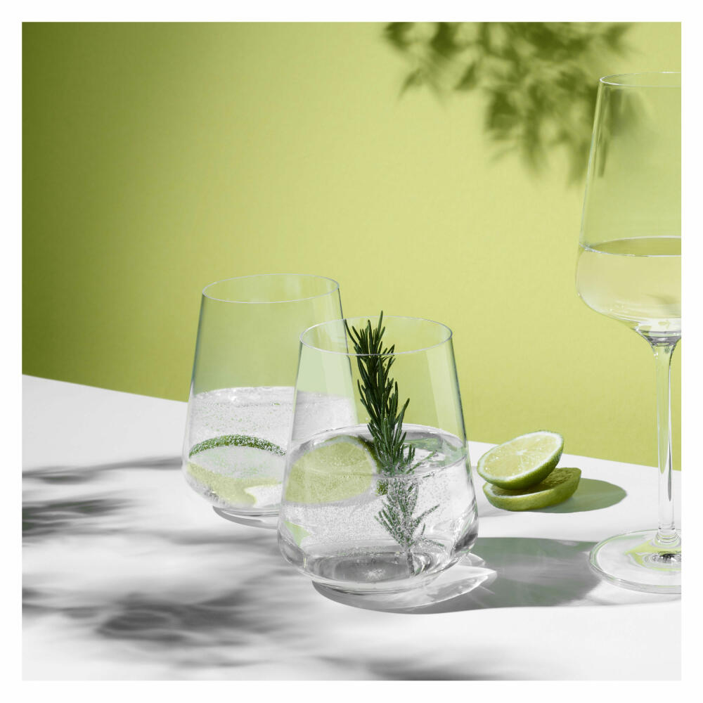 Ritzenhoff Wasserglas 2er-Set Lichtweiss Julie 001, Nadine Niggemeier, Kristallglas, 510 ml, 6111007